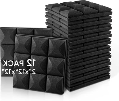Akoestische Schuimpanelen 2 X 12 X 12 - Geluiddichte Geluidsisolatie - Absorberend - 9 Blok Paddestoel Ontwerp acoustic panels