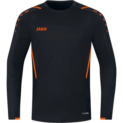 Jako - Sweater Challenge - Zwart met Oranje Trui Kids-164