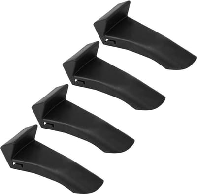 Bandenwisselaar Klemafdekking - Kaakbescherming - Wielbescherming - Hoogwaardig Composiet - 4 stuks - Zwart
