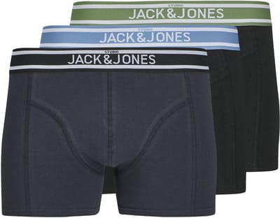 Jack & Jones Heren Boxershorts Trunks JACTEDDY 3-Pack - Maat S
