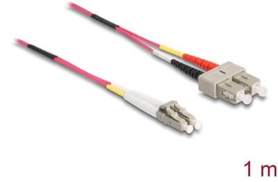 DeLOCK LC - SC Duplex Optical Fiber Patch kabel - Multi Mode OM4 - 1 meter
