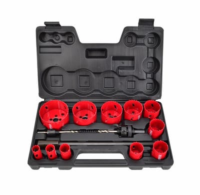 Awtools Bimetalen Gatenzaag Set - 15 Delig - 19-76 mm - HSS Tanden - Inclusief Koffer