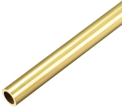 Allecto - Messing Ronde Buis - 8 mm OD - Hoge Sterkte - Goud - Naadloos en Corrosiebestendig - Perfect voor Doe-Het-Zelf en Hobbyprojecten - 300 mm...