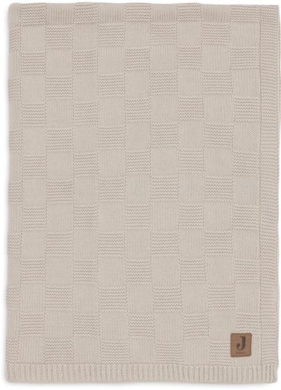 Jollein Baby Deken Wieg - 75x100cm - Box Knit - Warm Sand