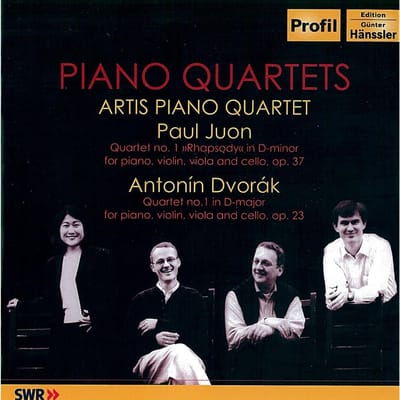 CD ARTIS PIANO QUARTET - Dvork:Pianokwartet nr. 1/Juon: Qurt PH07013 Niet-Japan Klassiek Gebruikt black