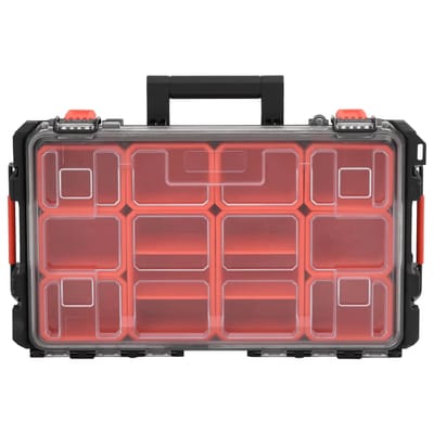 vidaXL - Flightcase - draagbaar - 55,5x34,5x13,5 - cm - PP - zwart