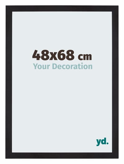 Your Decoration - Puzzellijst 48x68 cm - Zwart Houtnerf - Puzzellijst 500-1000 stukjes - MDF Fotolijst - Mura