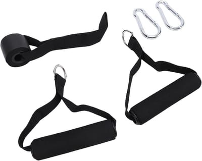 Oefenhandvatten Fitness - Trainingsgrepen Krachttraining - Lichaam Trainen - Ergonomisch Schuimontwerp - 15 x 14 x 6 cm - Zwart