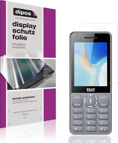 dipos – 4x Beschermfolie geschikt voor iHunt i11 | Krasbestendige & heldere Screenprotector Ultra-Thin