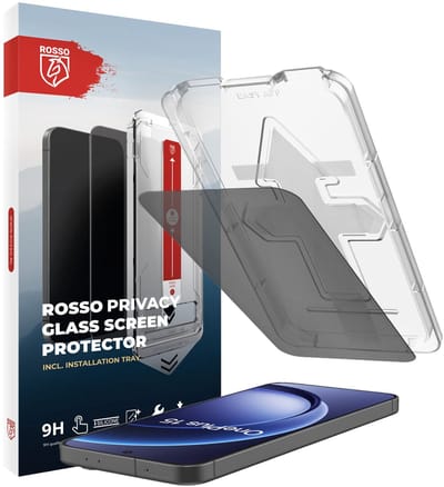 Rosso Privacy Screen Protector Geschikt voor OnePlus 15 - 9H Gehard Glas - Installatietray - Case Friendly Tempered Glass - Stofvrij - Eenvoudige Installatie - Beschermglas