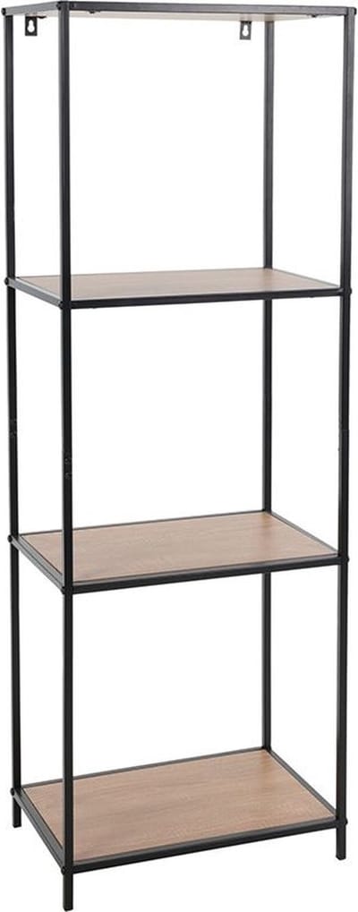 H&S - Collection - Wandrek - 3-laags - 45x30x130 - cm - naturel - en - zwart