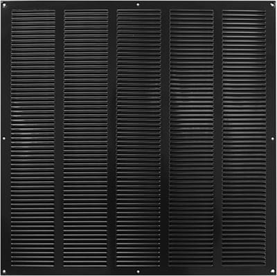 Europlast Metalen rooster 500x500mm zwart - MR5050M - RAL9005