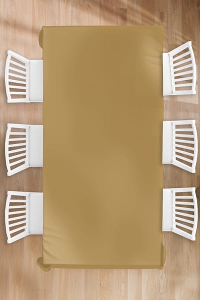 Tafelkleed - Tafellaken - 130x260 cm - Okergeel - Kleur - Herfst - Geel - Effen - Kleuren - Binnen en Buiten