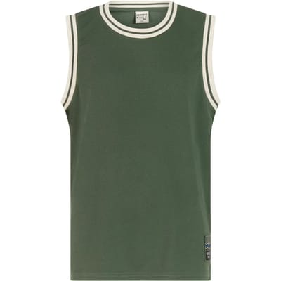 Protest PRTFalty JR - Tanktop Jongens - Mouwloos - Ronde hals - Loose fit - Groen