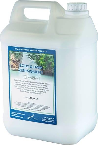 Body & Hair Zen Moment - 5 liter - 2 in 1 voor lichaam en haar.