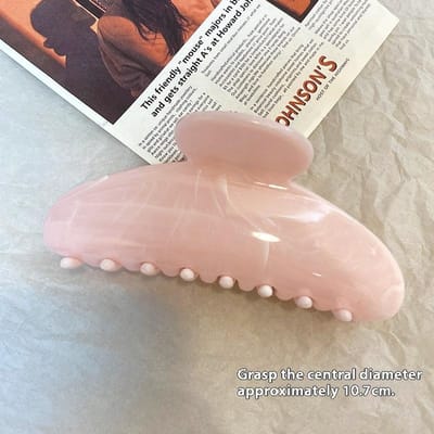 1 stuks Grote Maat Roze Watergolf Haarklemmen 11 cm, Hoge Kwaliteit Elegante Veelzijdige Ombre Kleur Haaraccessoires Geschikt Voor Dagelijks babyroze kleur
