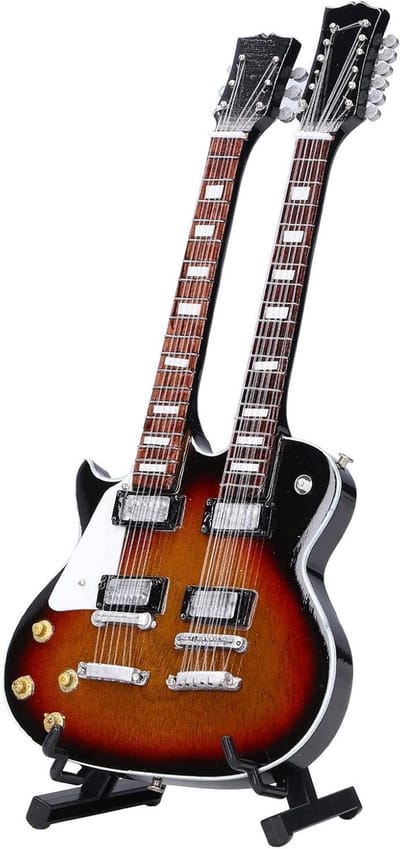Miniatuur Gitaar Model - Decoratieve Gitaar Replica - Huisdecoratie Geschenken - Met Standaard - 18 cm Lengte - Niet gespecificeerd