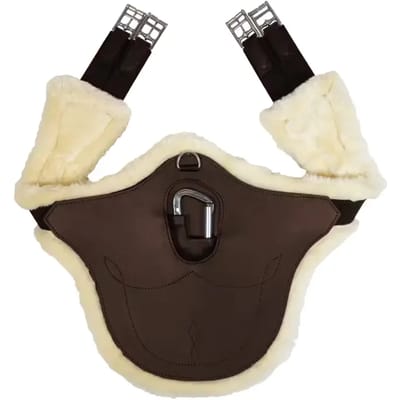 Kentucky Horsewear - Buiklapsingel anatomic wol / bont bruin 125cm