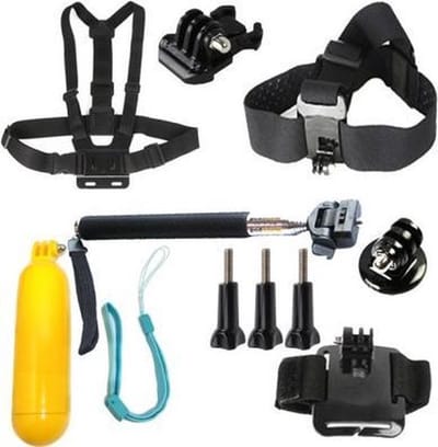 TECHPUNT 6-in-1 Accessoires set (6 stuks) - Geschikt voor o.a. GoPro, SJCAM