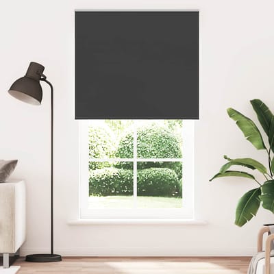 vidaXL - Rolgordijn - verduisterend - 125x210 - cm - stofbreedte - 121,6 - cm - zwart