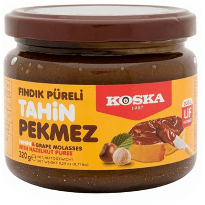 Koska tahin- en hazelnootpasta voor een heerlijk ontbijt of snack - 320 gram pot - Lekkere notenspread