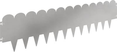 vidaXL - Gazonrand - 10 - st - 103 - x - 25 - cm - Staal - Zilverkleurig
