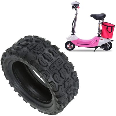 Dailygoods - Massieve Elektrische Scooterband - Off-Road Band - Super Grip Antislip - 100/65-6.5 - Vervangingsband - Verbeterde Rijprestaties - Geschi...