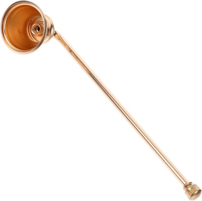 Kaarsblusser Kaarsgereedschap - Kaarsendover Vlamdover - Veilig Kaarsen Doven - Voorkomt Smeulen - 19 cm Lengte - Goud