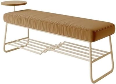 Voetenbank Schoenenkruk - Entree Kruk - Schoenen Wisselen - Comfortabel Zitten - 300 Gram - Houtkleur
