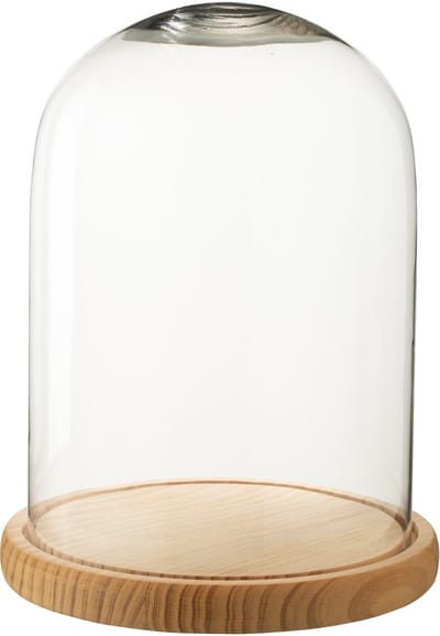 J-Line Decoratieve stolp - glas - naturel - large