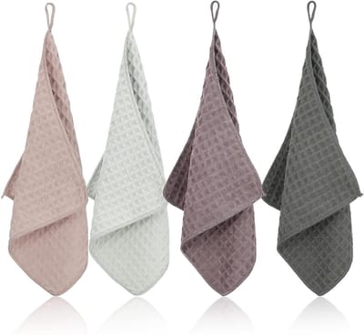 Set van 4 Herbruikbare Microvezeldoeken 30 x 30 cm voor Koffiemachine, Keuken en Badkamer - Absorberend en Efficiënt voor Schoonmaken
