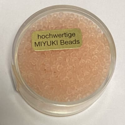 9660-214 Jap. Miyukirocailles - 2,2mm - transp.mat rose - 12 gram