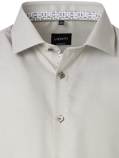 Groen Venti Overhemd Kent Boord Modern Fit Katoen - XL