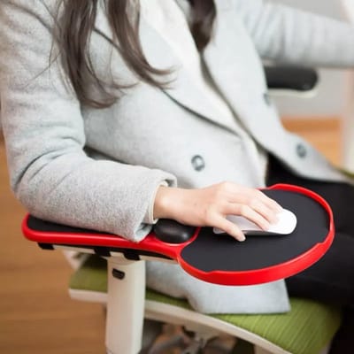 Verstelbare Computer Polssteun en Bureau Armsteun – Universele Muismat, Stoel Arm Extender en Ergonomische Ondersteuning voor Thuis en Kantoor