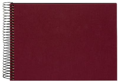Goldbuch - Spiraalalbum Bella Vista - 24x17 cm - Bordeaux met zwarte pagina’s