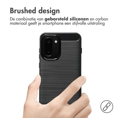 imoshion Hoesje - Geschikt voor OnePlus 15R - Brushed Backcover - Zwart