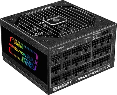 Enermax Revolution D.F.X ERT1650EWT Voeding - 1650 Watt - 140 mm - ATX 3.0 - 80 Plus 80 PLUS Gold