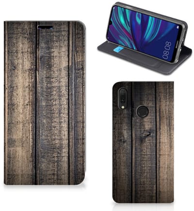 Huawei Y7 hoesje Y7 Pro (2019) Book Wallet Case Steigerhout