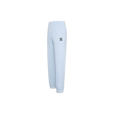 MLB New York Yankees Motif Logo Pantalon de jogging en maille ample Pantalon unisexe Bleu clair 3APTD0121-50BLL XXL white