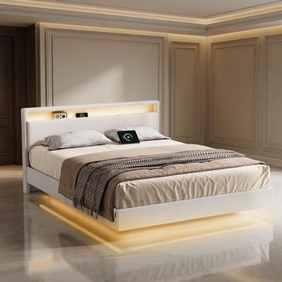 Velario Luxe Gestoffeerd Bed 140x200 cm met Verstelbaar Hoofdbord – Donkergrijs Tweepersoonsbed met Lattenbodem – Modern Stoffen Bedframe met Hoog Comfort – Mobili Bella