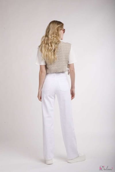Broek Toxik3 hoge taille straight wide jeans L21061