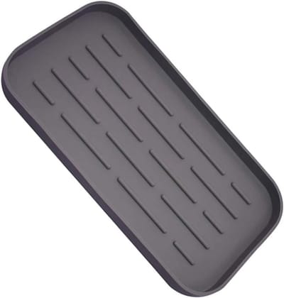 Gootsteen Organizer - Afdruiprek Lade - Keuken Ordenen - Antislip Waterdicht - 25.4 x 13.4 cm - Grijs