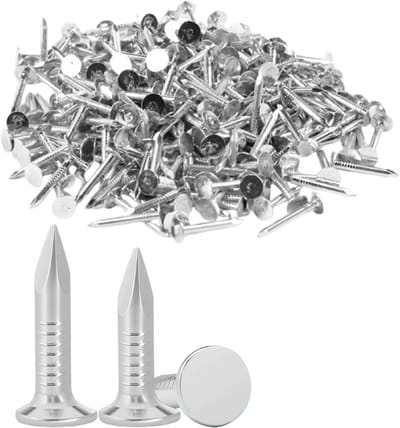 Clout Nagels - Dakvilten Spijkers - Schuurdak Reparatie - Gegalvaniseerd Staal - 20 mm 160 stuks - Zilver