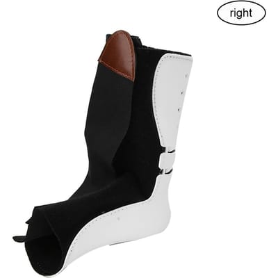 Support de Cheville Attelle Chute du Pied Garde Orthèse Support Attelle Soulagement Douleur au TalonDroit M white