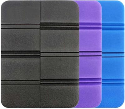 Set van 3 Opvouwbare Zitmatten, Geïsoleerde Zitkussens van Schuimrubber, Waterdichte Mat voor Kamperen, Picknicken en Buitenactiviteiten in Drie Kleuren