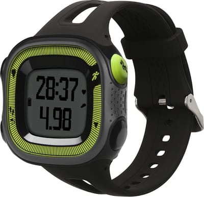 kwmobile horlogebandje geschikt voor Garmin Forerunner 10 / 15 (L Size model) polsband - Smartwatch bandje van TPU - Activity tracker horloge band in zwart
