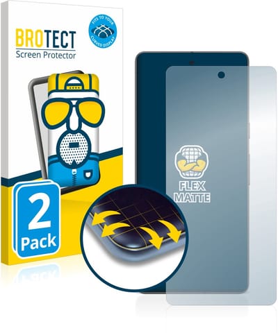 BROTECT - Screenprotector voor Google Pixel 7 (case-friendly) - Folie Beschermfolie matte volledig dekking 2 Stuks