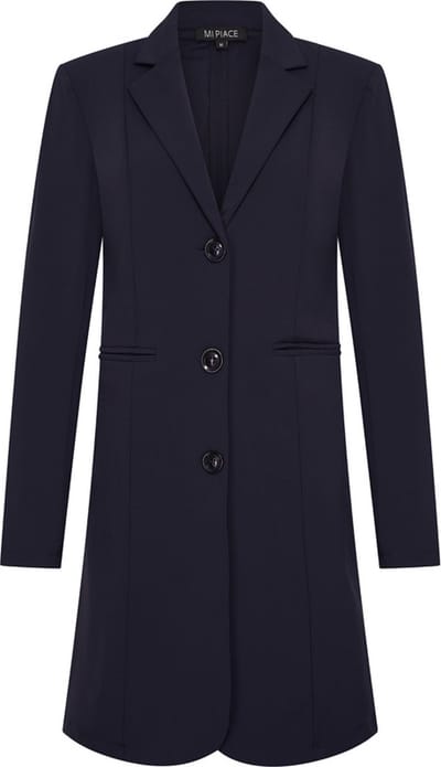 MI PIACE - Travel Lange Blazer Uni 2132 Dark Blue - Maat : L