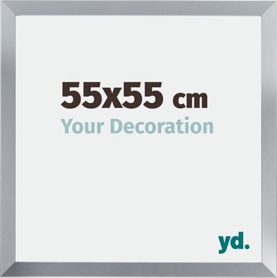 Your Decoration - Fotolijst 55x55 cm - MDF - Zilver Glans - Catania