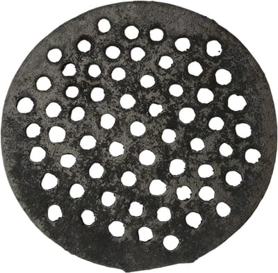 Gietijzeren Afvoer Rooster - Vloer Rooster - Efficiënte Waterafvoer - Robuust Gietijzer - 18 Cm Rond